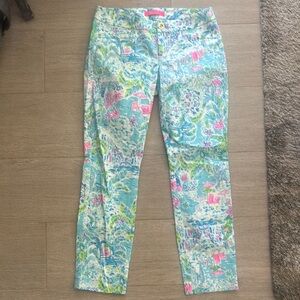 Lilly Pulitzer Multicolor Tropical Print Pants